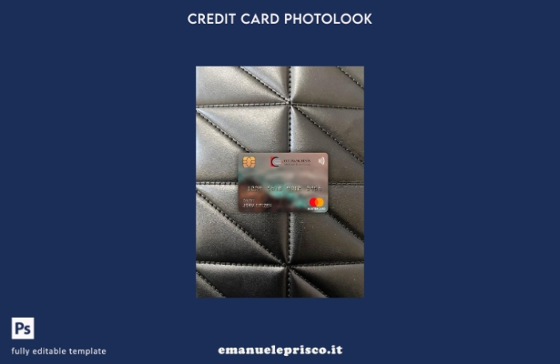 modello frontale photolook della carta master della banca CCEI della Guinea Equa
